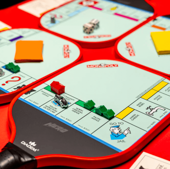 Diadem Monopoly 4-pack Pickleball Starter Set - Go to Jail
