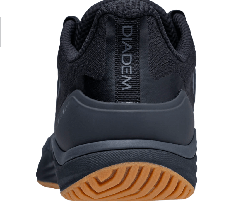 Black/Gum Diadem Court Burst Pickleball Shoes - back