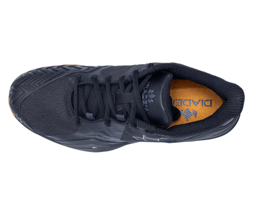 Black/Gum Diadem Court Burst Pickleball Shoes - top