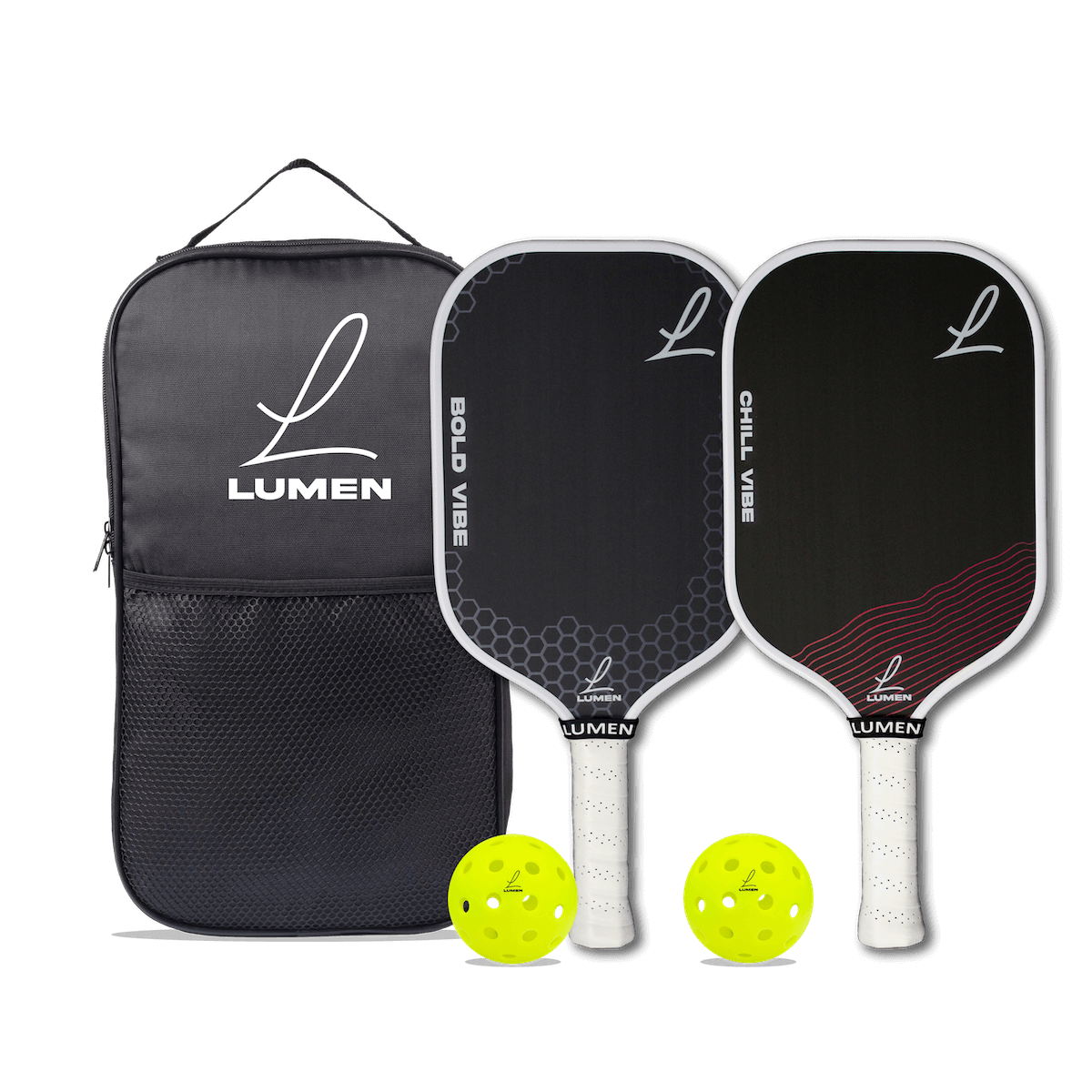 Bold Vibe and Chill Vibe Pickleball Paddle Set