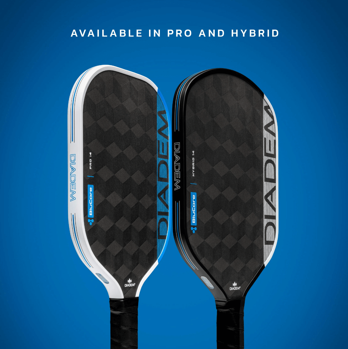 Diadem Edge BluCore Pro and Hybrid Pickleball Paddle