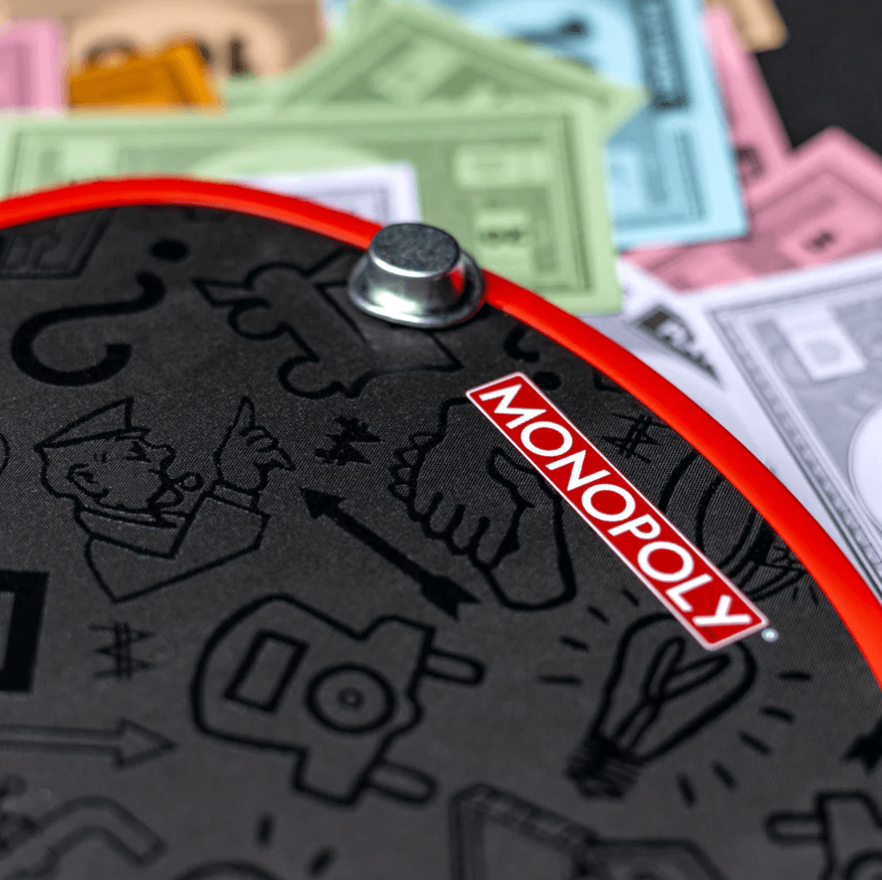 Diadem X Monopoly Pickleball Paddle face with game-piece