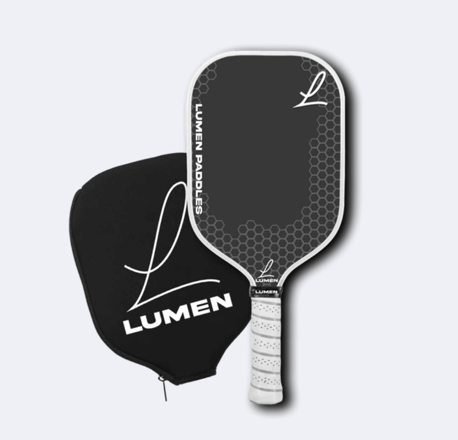 Lumen Paddles Bold Vibe Pickleball Paddle with cover