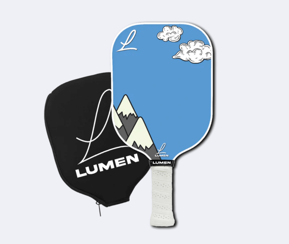Lumen Paddles Mountain Vibe Pickleball Paddle with cover