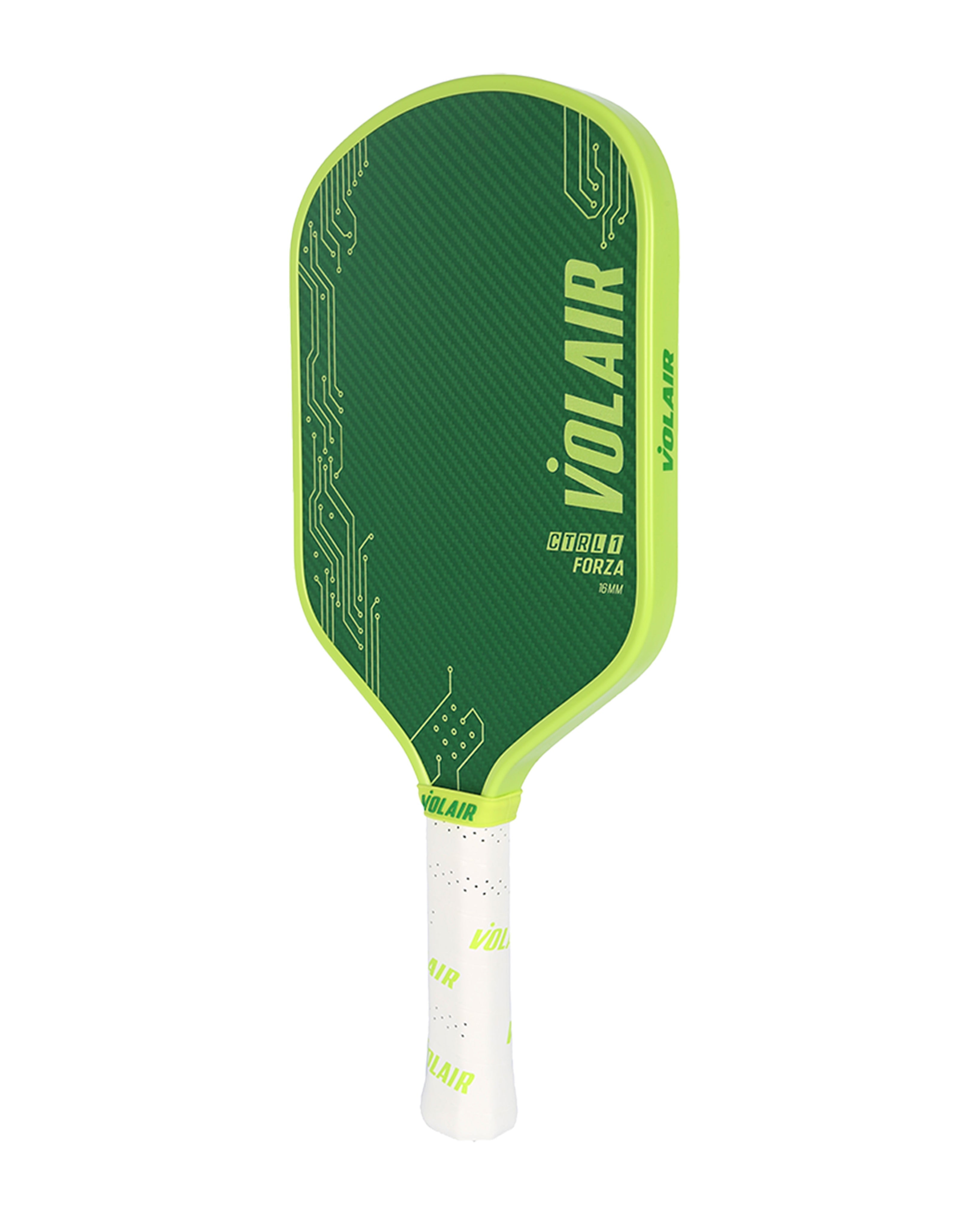 Volair CTRL 1 Forza 16mm green pickleball paddle side