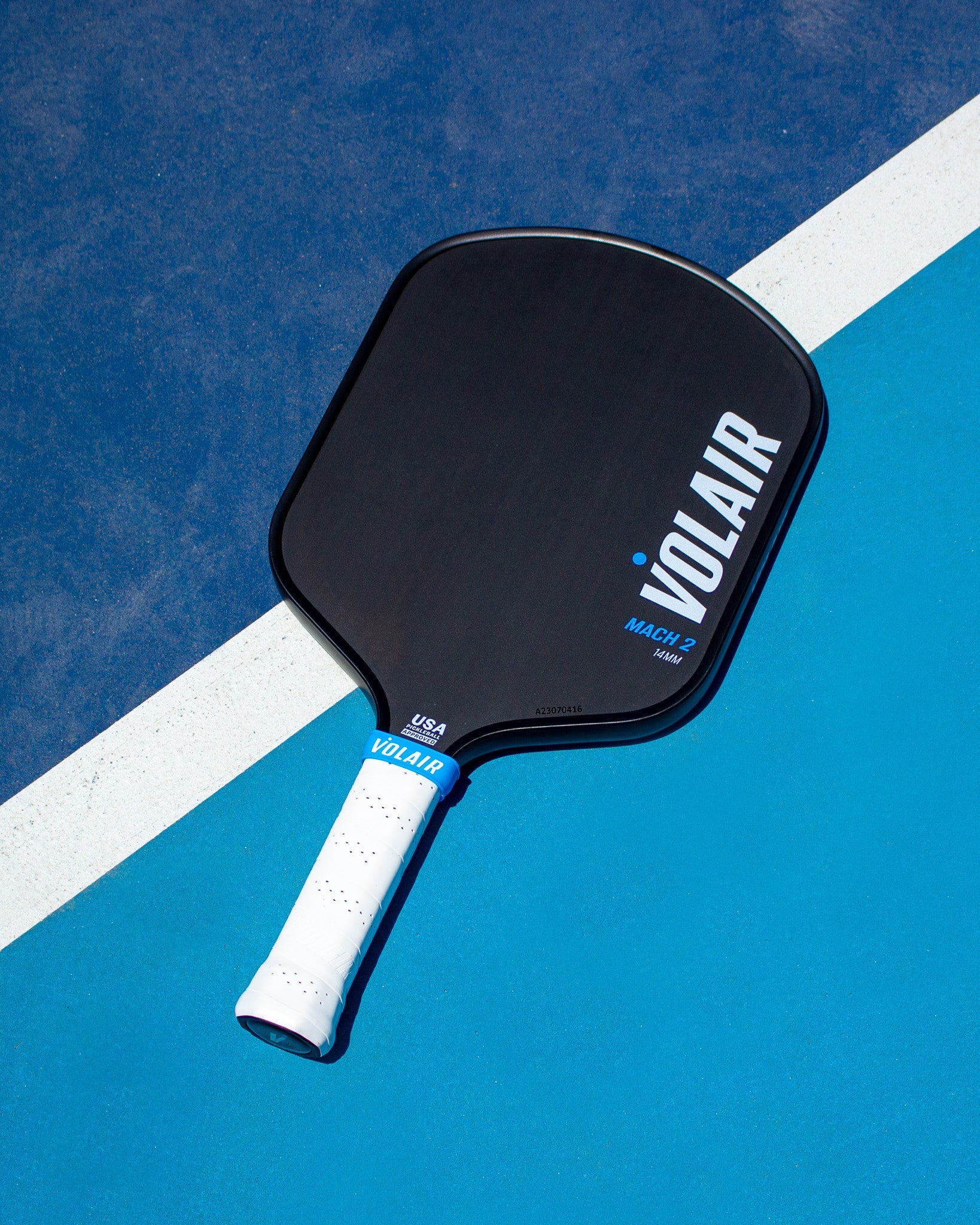 Volair Mach2 14mm Pickleball Paddle on court