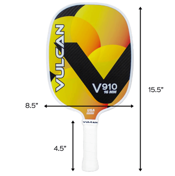 Vulcan V910 16mm Pickleball Paddle Dimensions