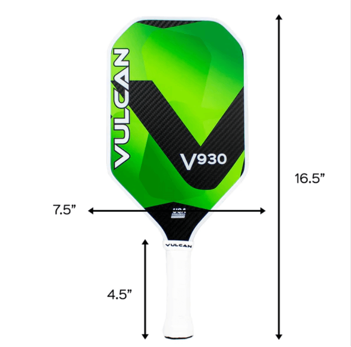 Vulcan V930 13mm Pickleball Paddle Dimensions