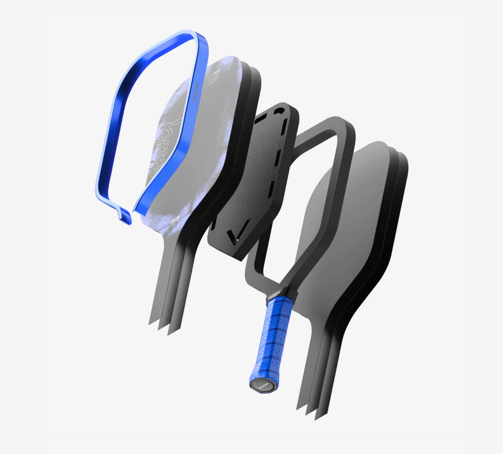 Vulcan Ch 1 Kyrgios 16mm Elongated Pickleball Paddle construction