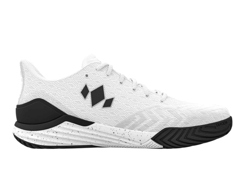 Black/White Diadem Court Burst Pickleball Shoes - side