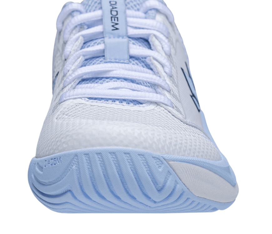 White/Sky Diadem Court FLO pickleball shoes - front