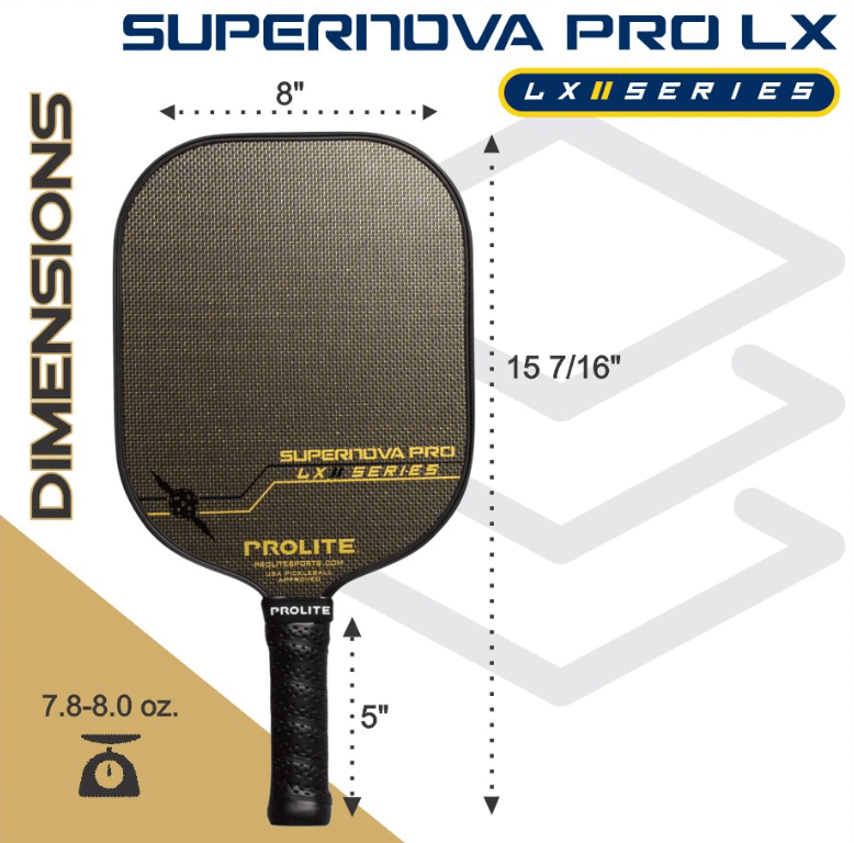 Prolite Supernova Pro LX Dimensions