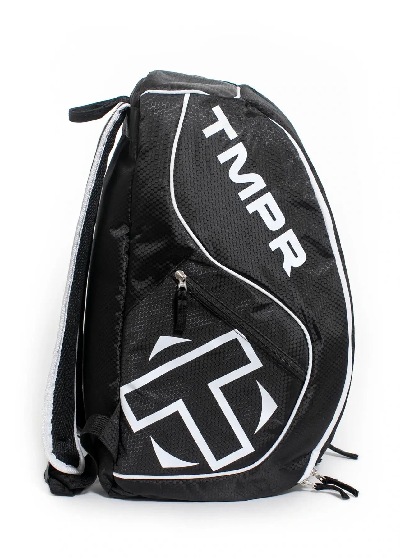 TMPR Tour 2 Black Pickleball Backpack Side