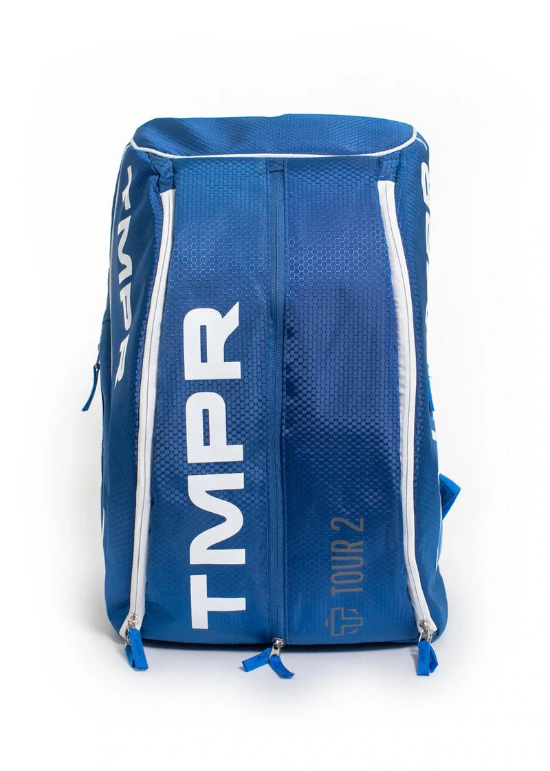 TMPR Tour 2 Blue Pickleball Backpack Front