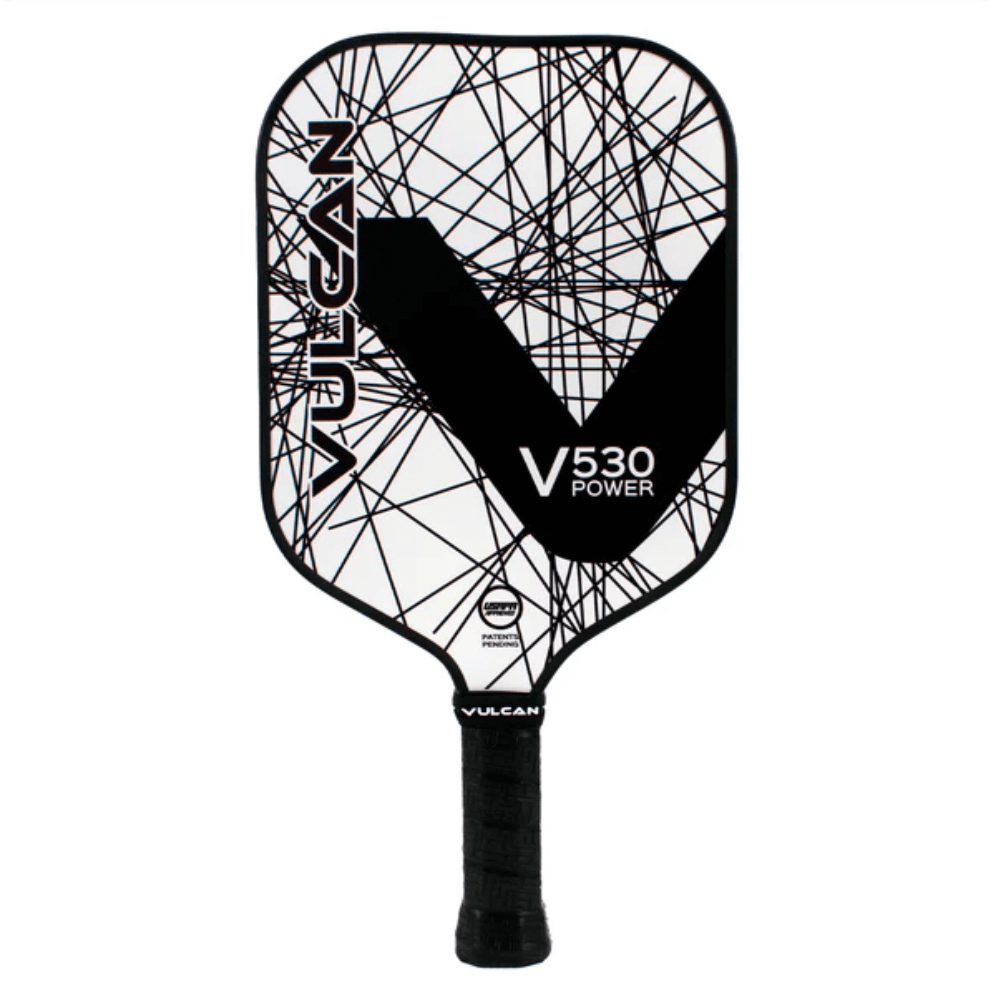 Vulcan V530 Power Pickleball Paddle - Black Lazer