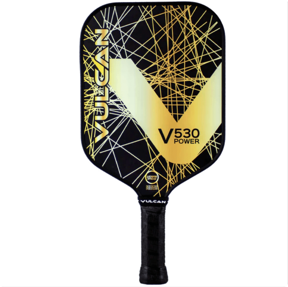 Vulcan V530 Power Pickleball Paddle - Gold Lazer