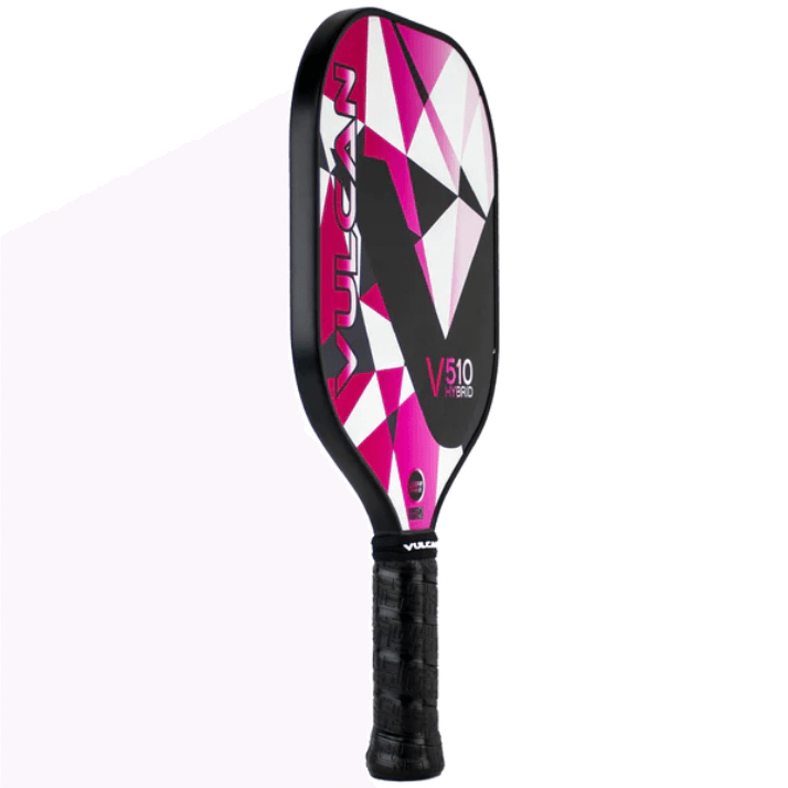 Vulcan V510 Hybrid pickleball paddle side - pink