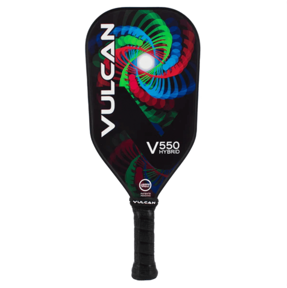 Vulcan V550 Hybrid Pickleball Paddle - Black Entropy