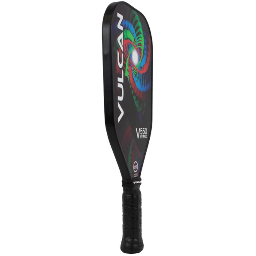 Vulcan V550 Hybrid Pickleball Paddle side - Black Entropy