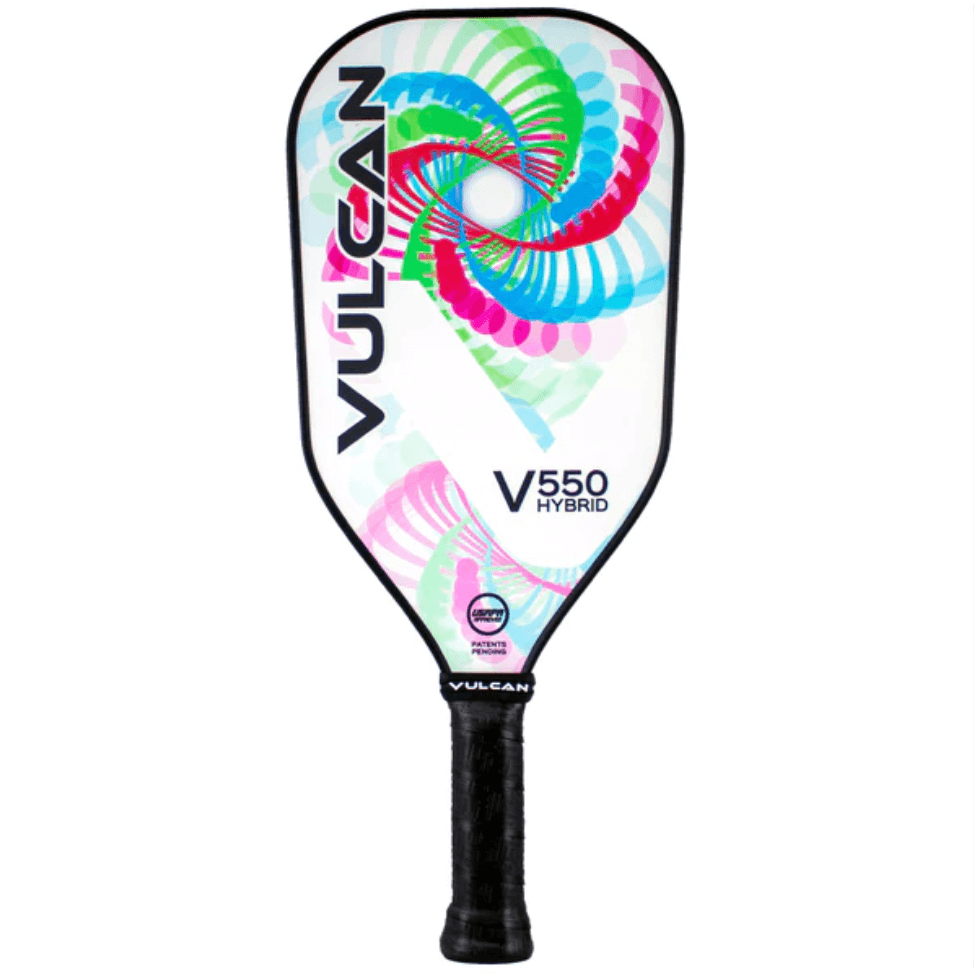 Vulcan V550 Hybrid Pickleball Paddle - White Entropy