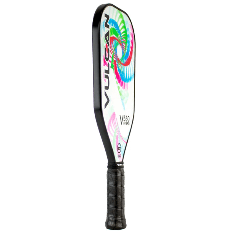 Vulcan V550 Hybrid Pickleball Paddle side - White Entropy