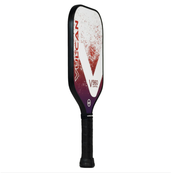 Vulcan V560 Control Pickleball Paddle Side - Lava