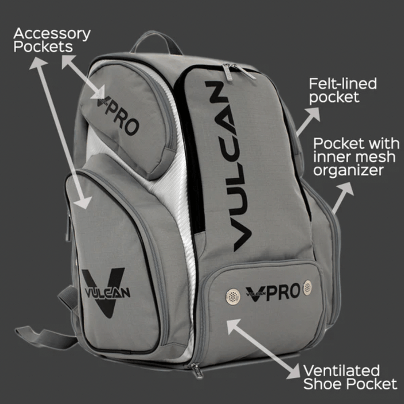 Vulcan VPRO Pickleball Backpack Features