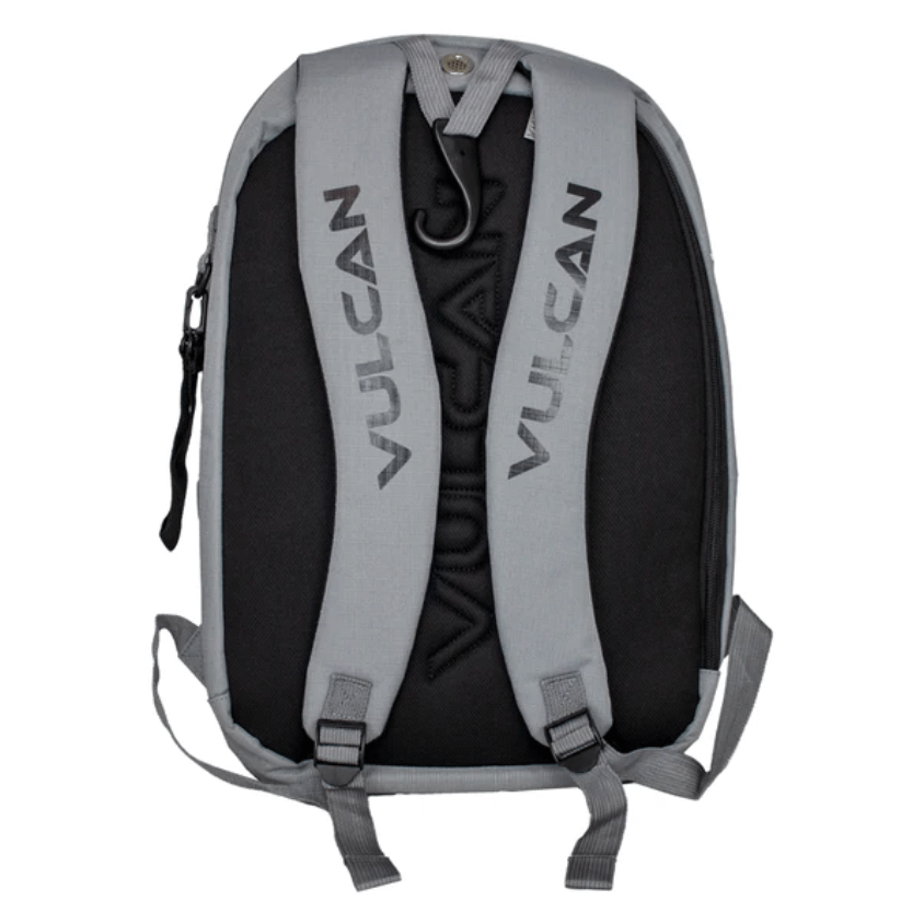 Back side of Vulcan VTOUR Pickeball Backpack