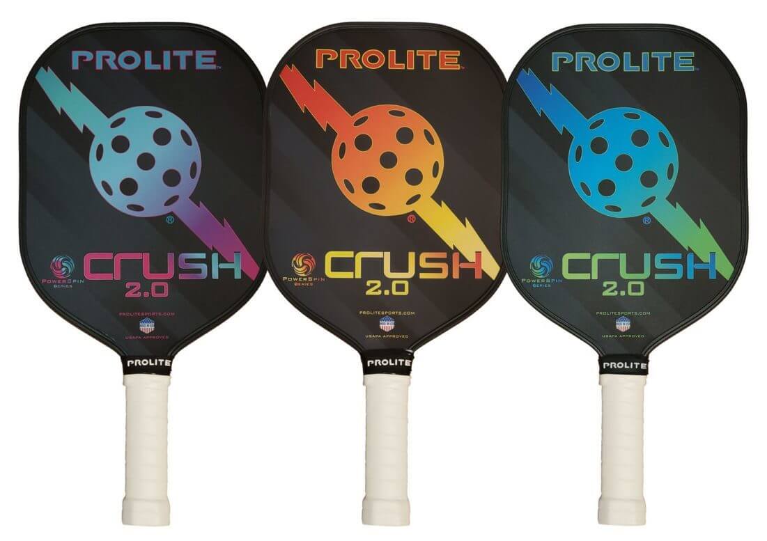 Prolite Crush Powerspin 2-0 pickleball paddles