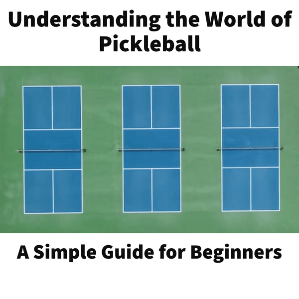 Pickleball paddles and balls on court for beginners