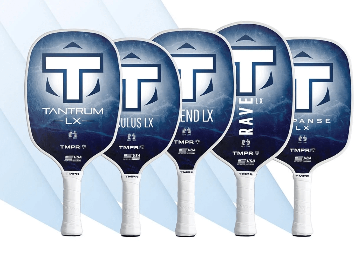 TMPR Indigo Ice Pickleball Paddle Lineup