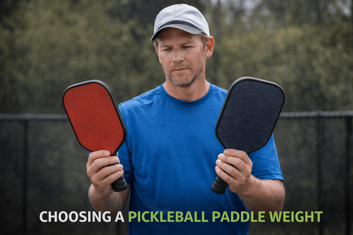 Choosing the right pickleball paddle weight