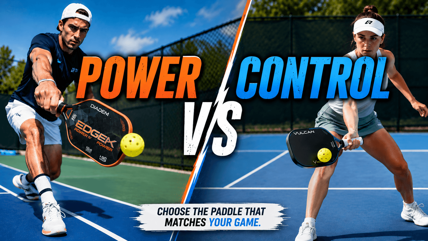 Power vs Control Pickleball Paddles