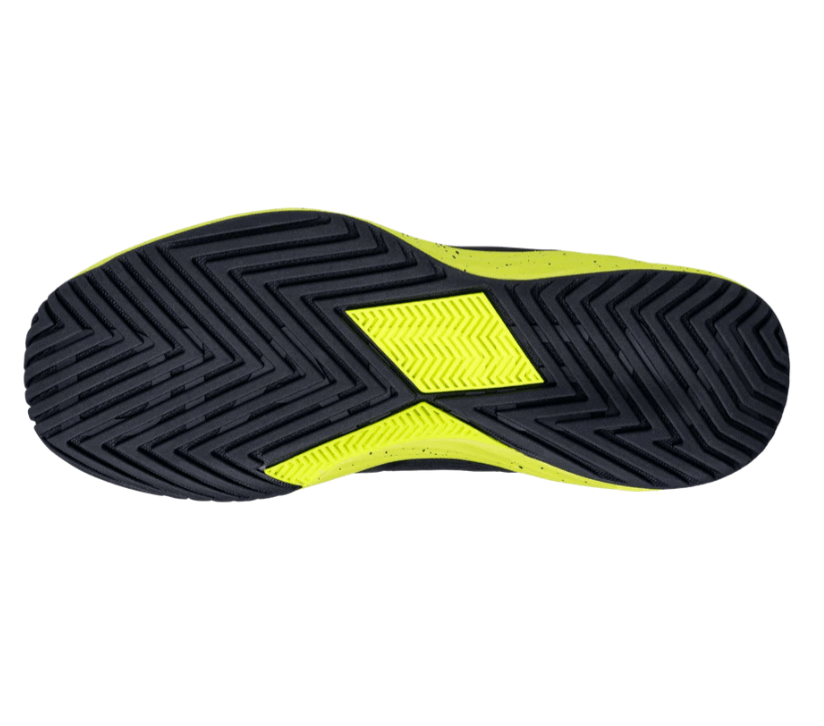 Black/Neon Diadem Court Burst Pickleball Shoes - bottom