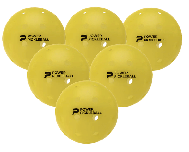 6 Yellow Diadem Premier Power Pickleballs