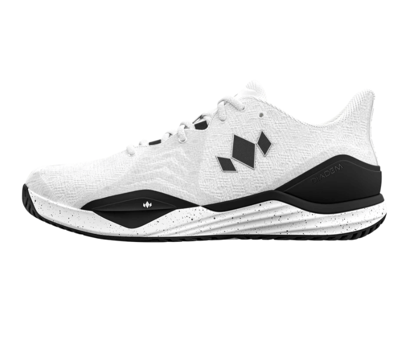 Black/White Diadem Court Burst Pickleball Shoes - side