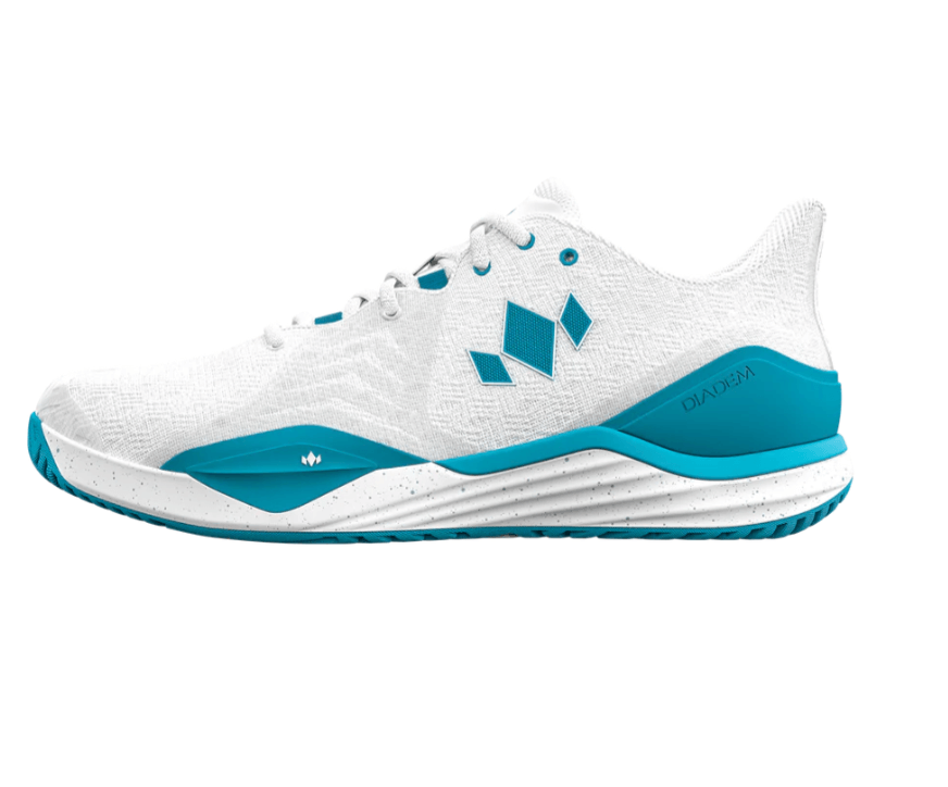 Diadem Court Burst Pickleball Shoes - white/teal