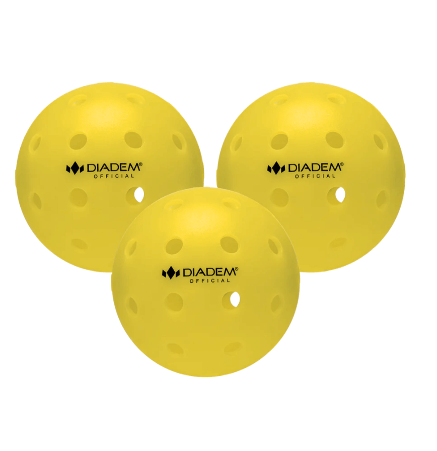 3 Diadem The Official Pickleballs - yellow