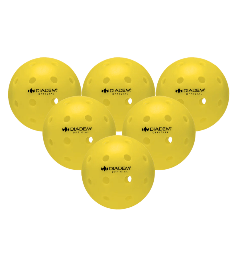 6 Diadem The Official Pickleballs - yellow