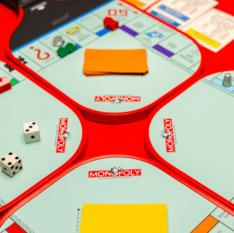 Playing Monopoly on Pickleball Paddles