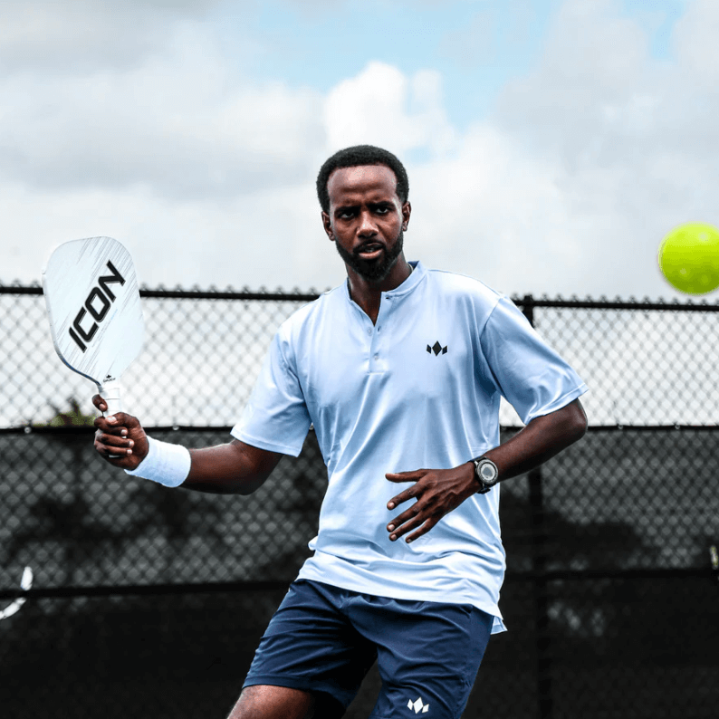 Pickleball player with Diadem Icon V2 - White