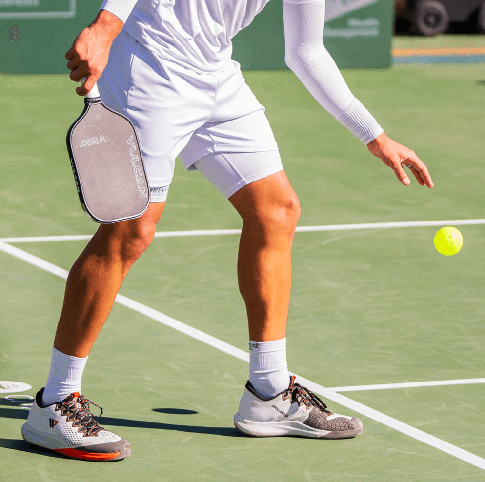 Player with Vulcan V1100 JD Pickleball Paddle