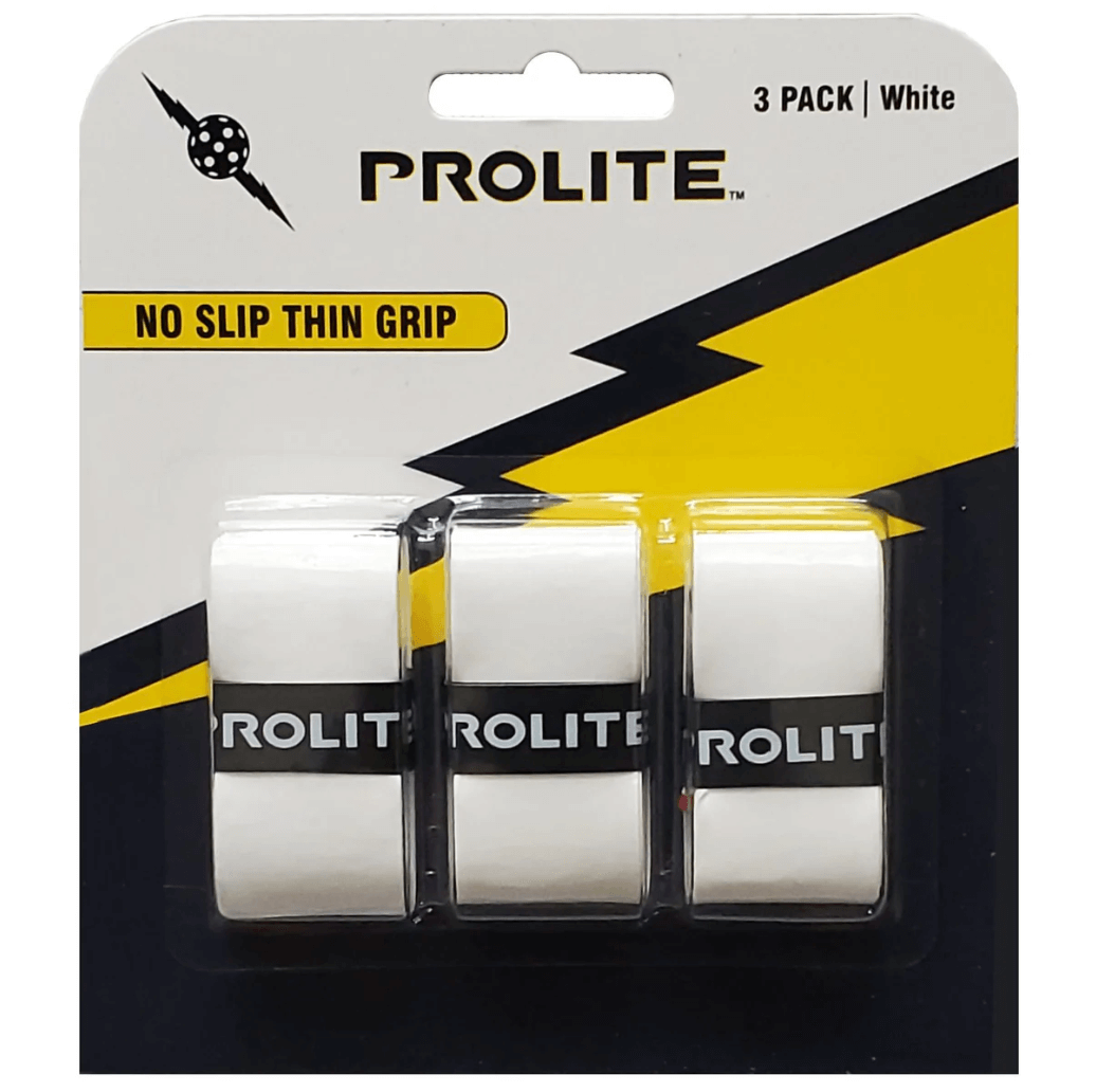 Prolite No Slip Thin Pickleball Paddle Grip - white