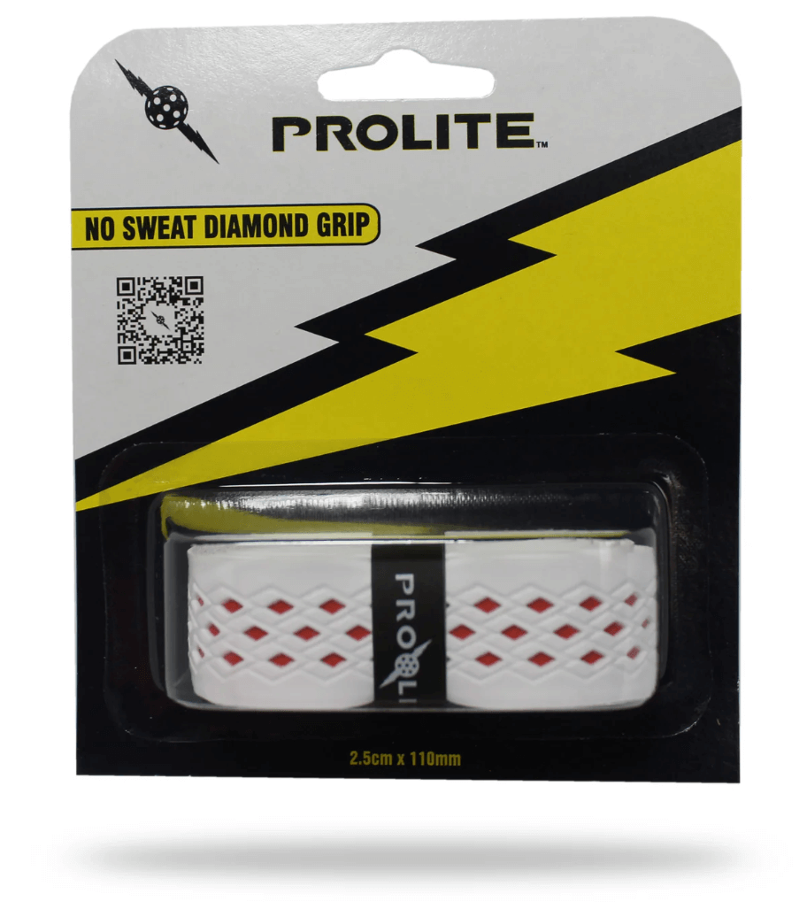 White and red Prolite No Sweat Pickleball Grip