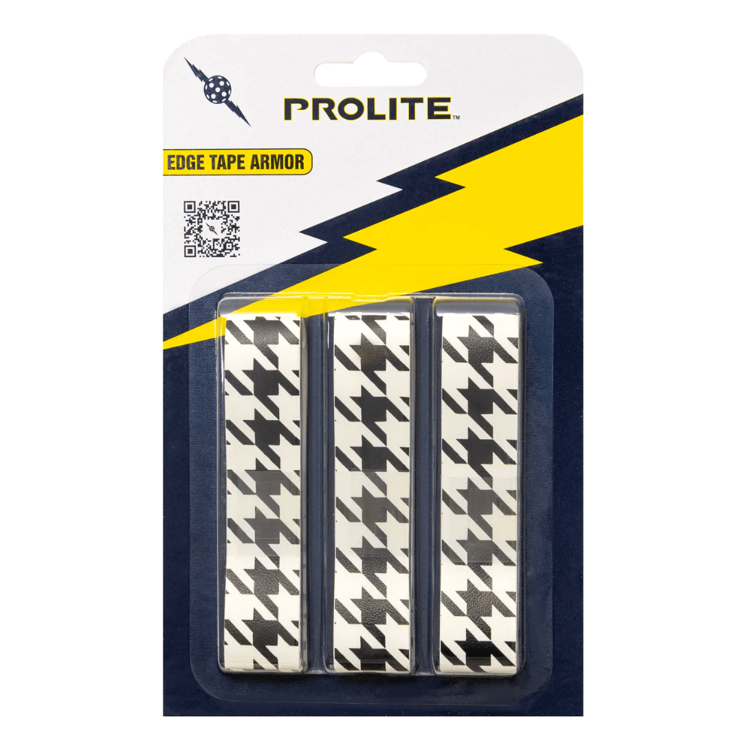 Prolite pickeball paddle edge tape armor - houndstooth