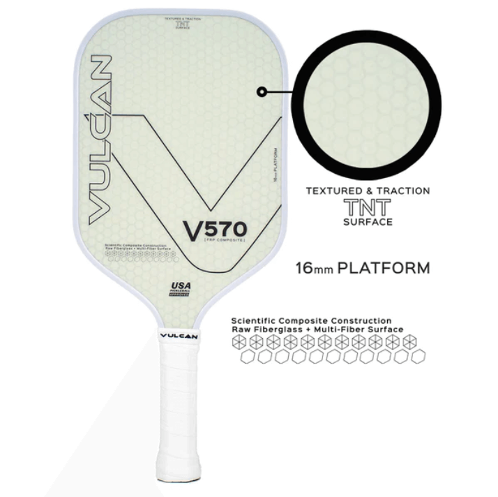 Vulcan V570FRP Pickleball Paddle Specifications