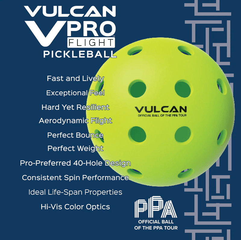 Vulcan VPRO Flight Outdoor PPA Tour Pickleball Specs