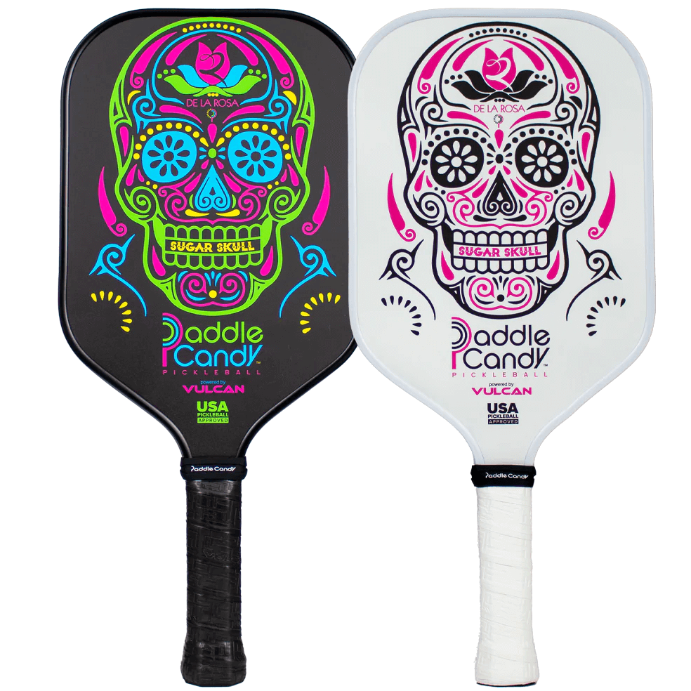 Vulcan Paddle Candy Sugar Skull Pickleball Paddle Set