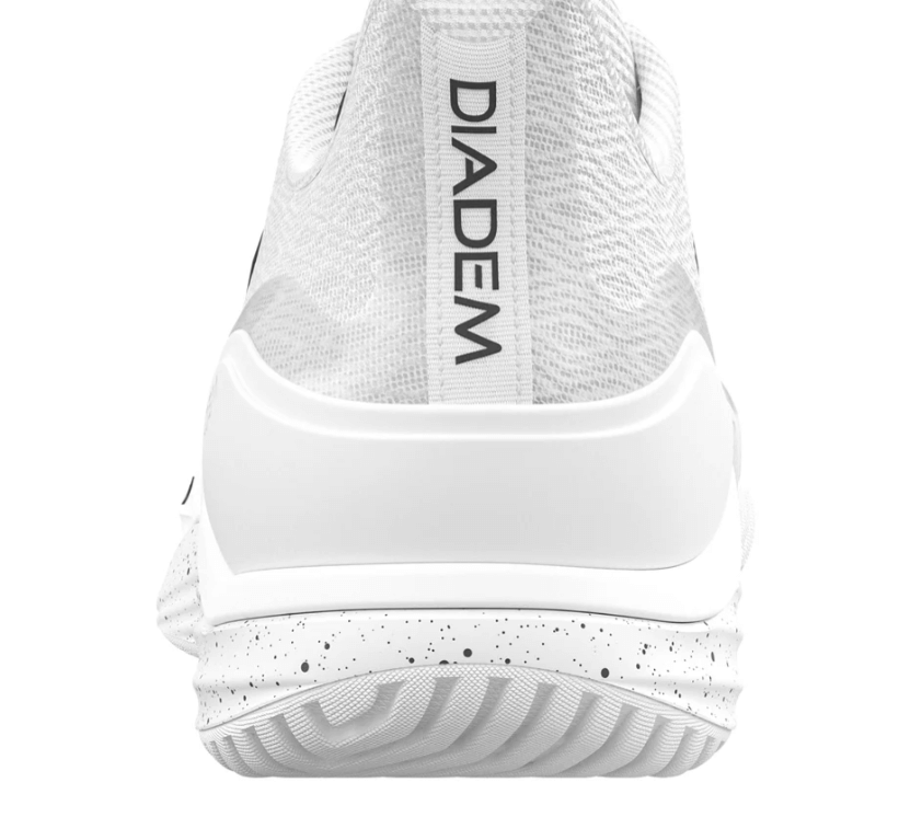 White Diadem Court Burst Pickleball Shoes - back