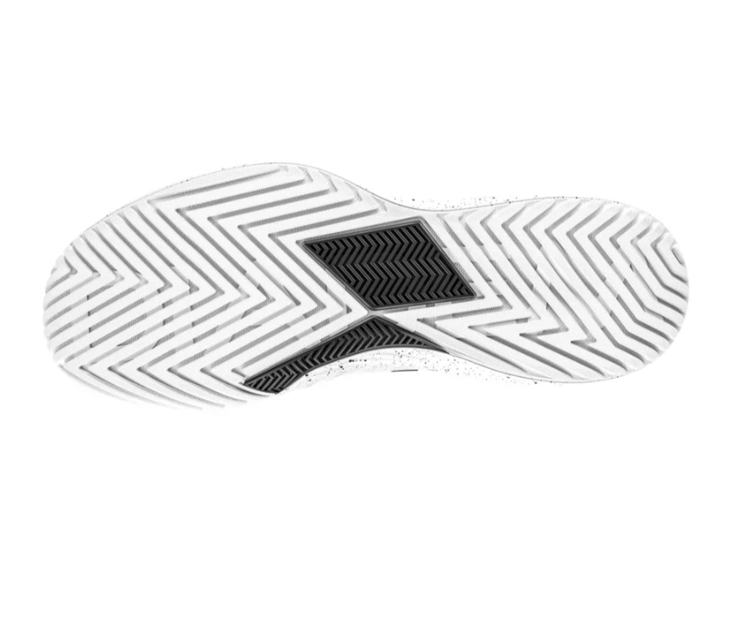 White Diadem Court Burst Pickleball Shoes - bottom